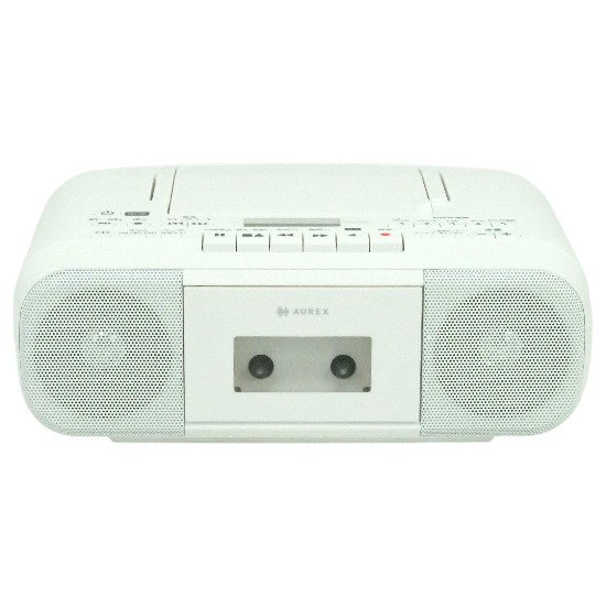 【新品】TOSHIBA　CDラジオカセットレコーダー AUREX　AX-KCR60(W)　ホワイト