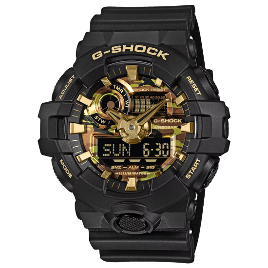 【新品】CASIO　腕時計 G-SHOCK BOLD CAMO Series CAMO AND GOLD　GA-700CF-1AJF