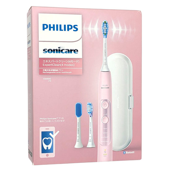 【新品】【新品訳あり(箱きず・やぶれ)】 PHILIPS　電動歯ブラシ　ソニッケアー エキスパートクリーン　HX9692/13　ピンク