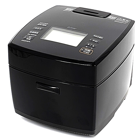 【新品】【新品(開封のみ)】 三菱電機　IHジャー炊飯器 備長炭 炭炊釜 5.5合炊き　NJ-VS10J-B　黒曜