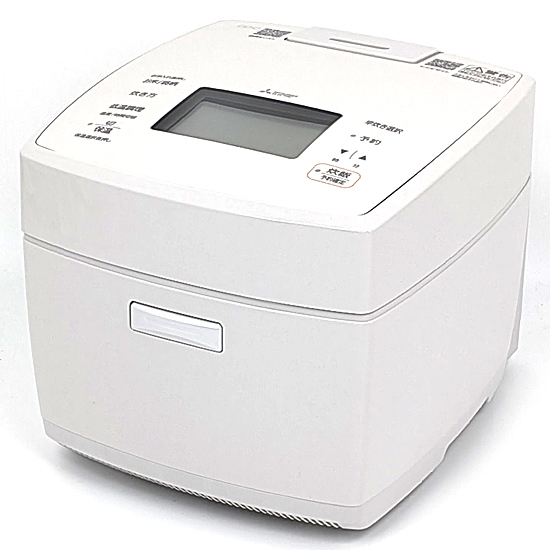 【新品】【新品(開封のみ)】 三菱電機　IHジャー炊飯器 備長炭 炭炊釜 5.5合炊き　NJ-VP10J-W　白亜麻