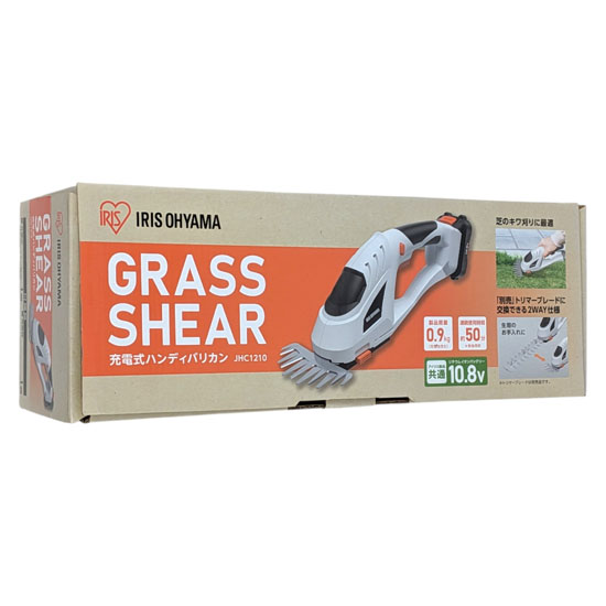 【新品】【新品(開封のみ・箱きず・やぶれ)】 アイリスオーヤマ　充電式ハンディバリカン 10.8V　JHC1210