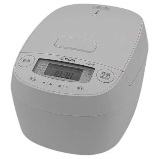 【新品】TIGER　圧力IHジャー炊飯器 炊きたて 5.5合炊き　JPV-M100-WG　グロスホワイト