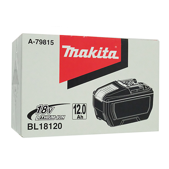 【新品】【新品(開封のみ・箱きず・やぶれ)】 マキタ　リチウムイオンバッテリー 18V 12Ah BL18120 A-79815