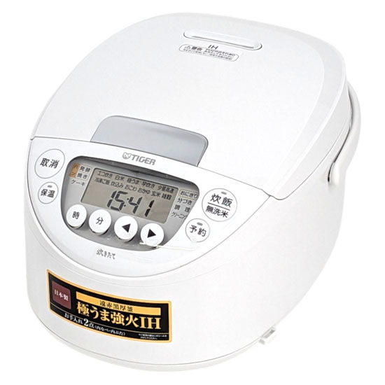 【新品】【新品(開封のみ)】 TIGER　IHジャー炊飯器 炊きたて 5.5合炊き　JPW-K100-WY　ピュアホワイト