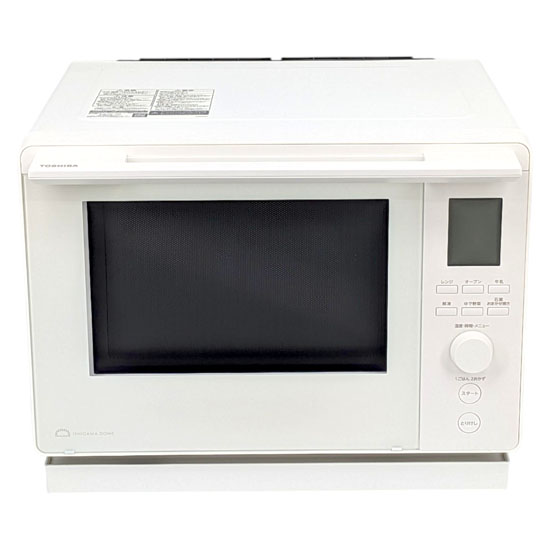 【新品】【新品(開封のみ)】 TOSHIBA　角皿式スチームオーブンレンジ 石窯ドーム　ER-D100C(W)　ミルキーホワイト