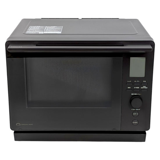 【新品】【新品(開封のみ)】 TOSHIBA　角皿式スチームオーブンレンジ 石窯ドーム　ER-D100C(H)　アッシュグレージュ