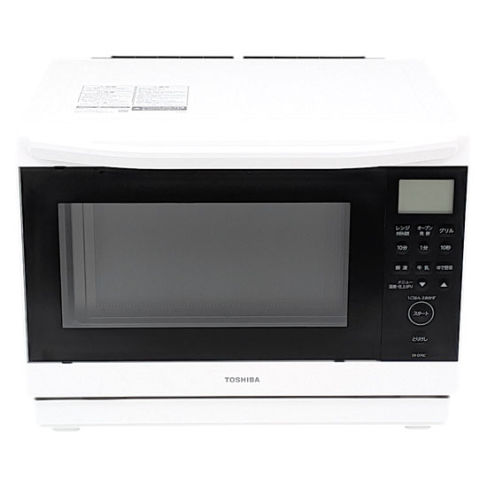 【新品】【新品(開封のみ)】 TOSHIBA　角皿式スチームオーブンレンジ 石窯ドーム　ER-D70C(W)　ホワイト