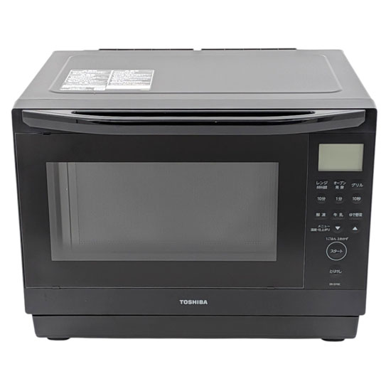 【新品】【新品(開封のみ)】 TOSHIBA　角皿式スチームオーブンレンジ 石窯ドーム　ER-D70C(K)　ブラック