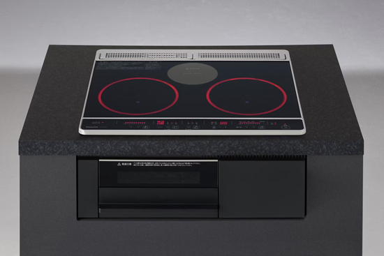 【新品】Panasonic　ビルトインIHクッキングヒーター　KZ-J1H6AK　ブラック/ブラック