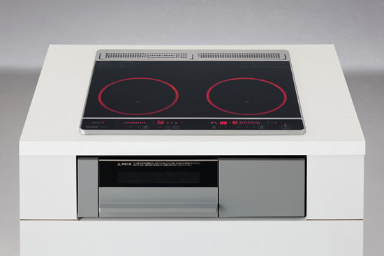 【新品】Panasonic　ビルトインIHクッキングヒーター　KZ-F1W6CL　[ブラック/グレー