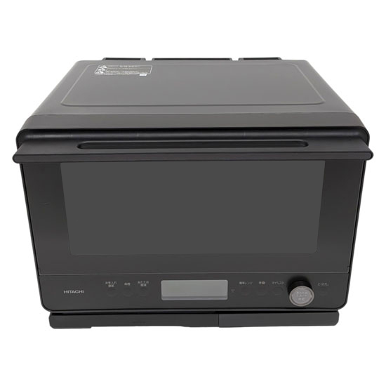 【新品】【新品(開封のみ)】 HITACHI　過熱水蒸気オーブンレンジ ヘルシーシェフ　MRO-W1E(K)　フロストブラック