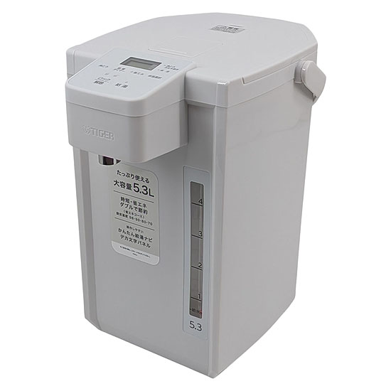 【新品】TIGER　マイコン電動ポット 5.3L　PDX-A530-W　ホワイト