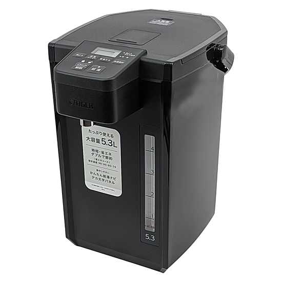 【新品】TIGER　マイコン電動ポット 5.3L　PDX-A530-K　ブラック