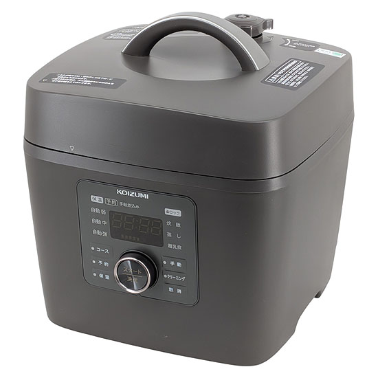 【新品】【新品訳あり(箱きず・やぶれ)】 コイズミ　マイコン電気圧力鍋　KSC-3503/H　グレー
