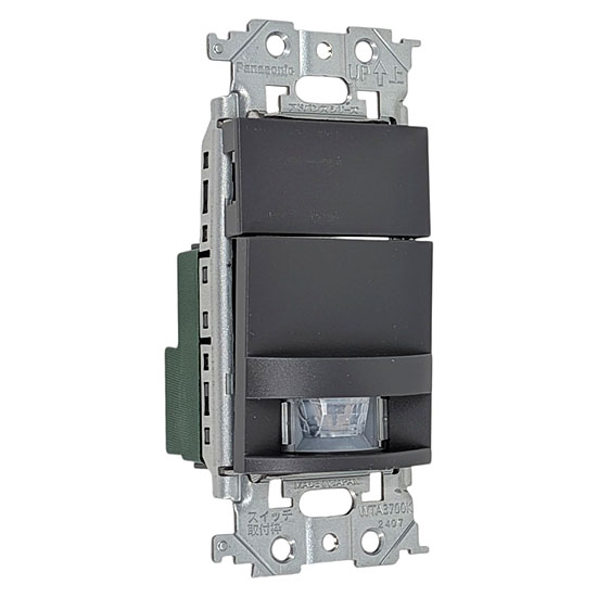 【新品】【新品(開封のみ・箱きず・やぶれ)】 Panasonic　壁取付熱線センサ付自動スイッチ 子器　WTA19119H