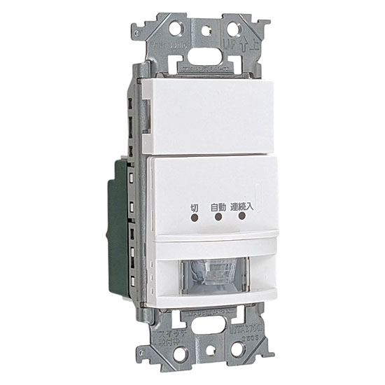 【新品】Panasonic　アドバンスシリーズ壁取付熱線センサ付自動スイッチ　WTA18119W　マットホワイト