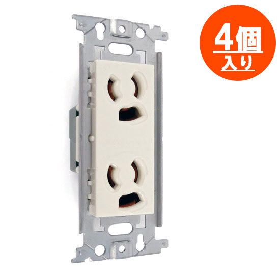【新品】【新品訳あり】 Panasonic　埋込抜け止め接地ダブルコンセント　WN1162　4個のみ