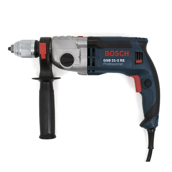【新品】【新品(開封のみ)】 BOSCH　キーレス振動ドリル GSB21-2RE