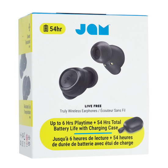 【中古】JAM Audio　完全ワイヤレスイヤホン　LIVE FREE BK　ブラック　未使用