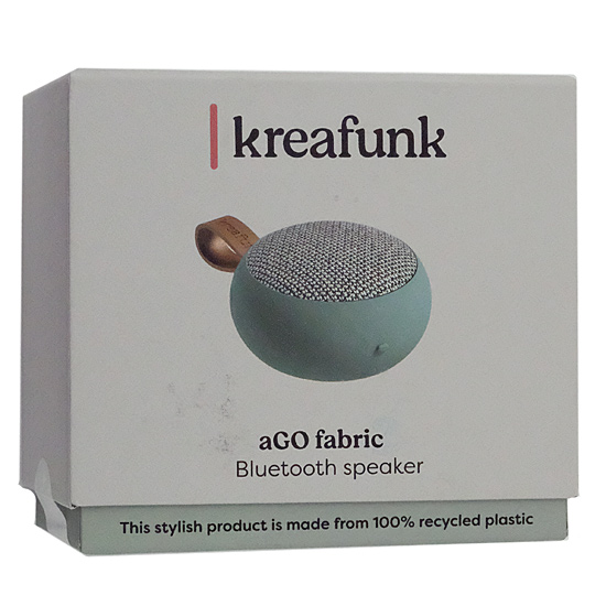 【中古】KREAFUNK　ワイヤレススピーカー aGO II Fabric　KF-0207　ダスティグリーン