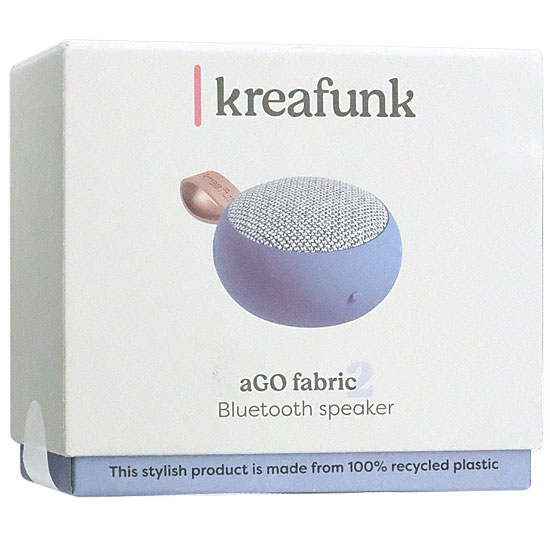 【中古】KREAFUNK　ワイヤレススピーカー aGO II Fabric　KF-0203　リバーブルー