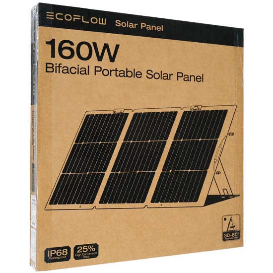 【中古】EcoFlow　160W両面ソーラーパネル Gen2　EFSOLAR160W-BIFICIAL