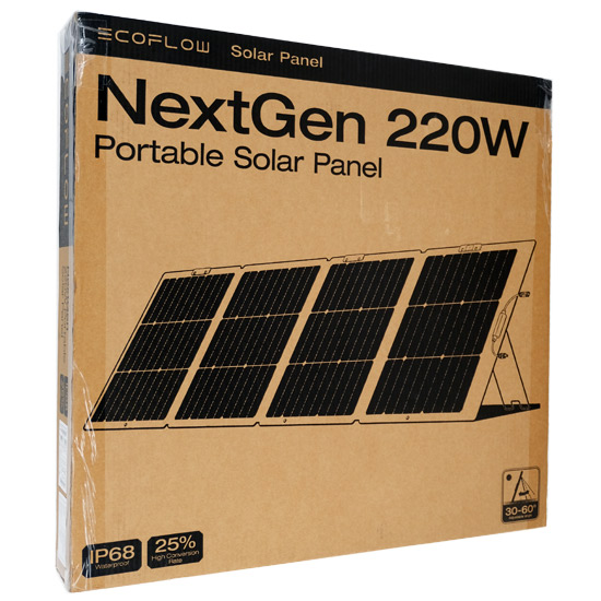 【中古】EcoFlow　220W片面ソーラーパネル Gen2　EFSOLAR220W-NS