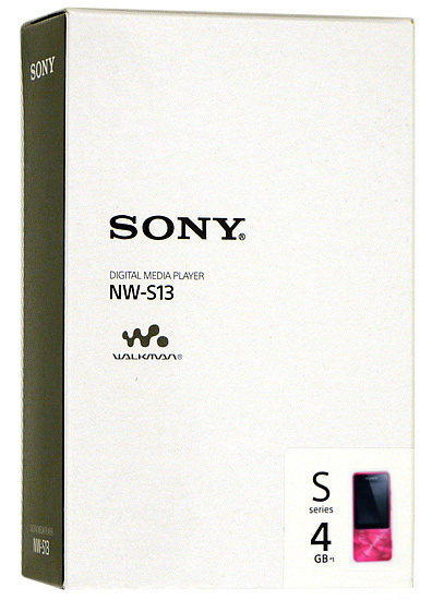 【中古】SONYウォークマン Sシリーズ NW-S13 ピンク/4GB 元箱あり