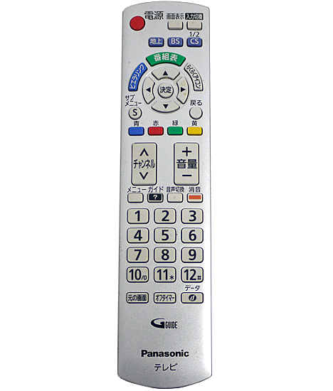 【中古】Panasonic　テレビリモコン　N2QAYB000569