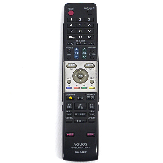 【中古】SHARP　DVD用純正リモコン　GA652PA