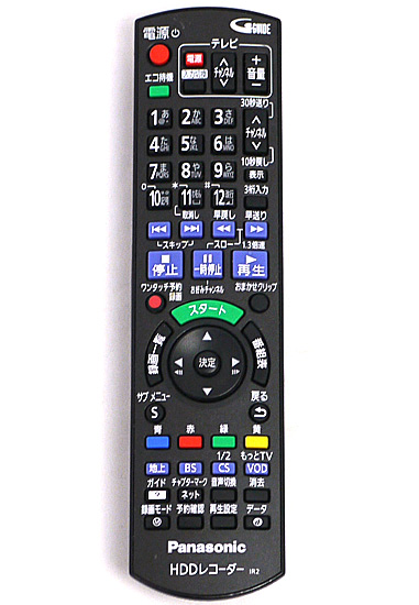 【中古】Panasonic　ハードディスクレコーダー用リモコン N2QAYB000782