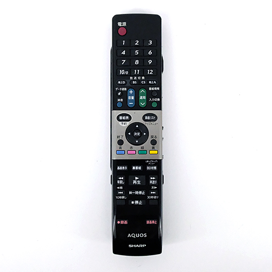 【中古】SHARP　テレビリモコン　GA738WJSA　訳あり