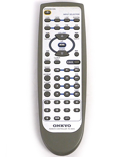 【中古】ONKYO　オーディオリモコン RC-465S