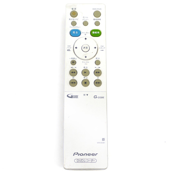 【中古】Pioneer　DVDレコーダーリモコン VXX3061