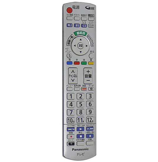 【中古】Panasonic　液晶テレビ用リモコン　N2QAYB000721