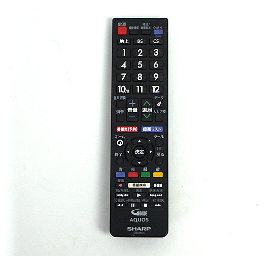 【中古】SHARP製　液晶テレビ用リモコン GB228SA