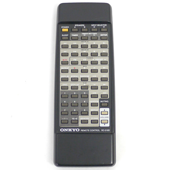 【中古】ONKYO　オーディオリモコン RC-319S