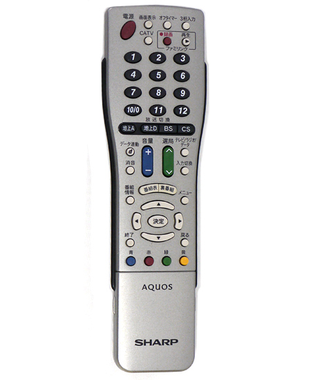 【中古】SHARP製　テレビリモコン GA567WJSA