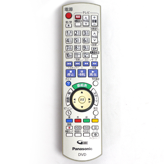 【中古】Panasonic　ハイビジョンDVDレコーダー用リモコン N2QAYB000349