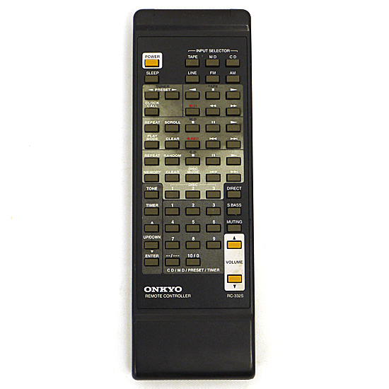 【中古】ONKYO　オーディオリモコン RC-332S