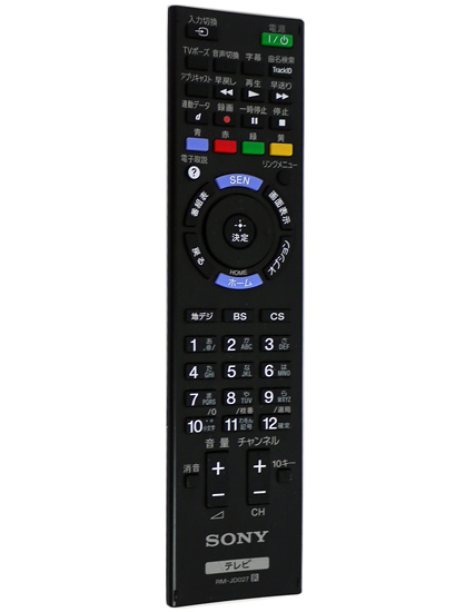 【中古】SONY　テレビ用リモコン RM-JD027