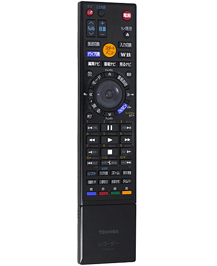 【中古】TOSHIBA製　ブルーレイレコーダー用リモコン SE-R0416(79105627)