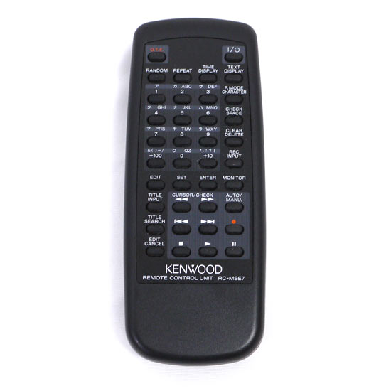 【中古】KENWOOD　オーディオ用リモコン RC-MSE7
