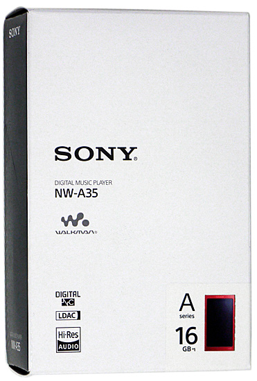 【中古】SONYウォークマン Aシリーズ NW-A35 レッド/16GB 元箱あり