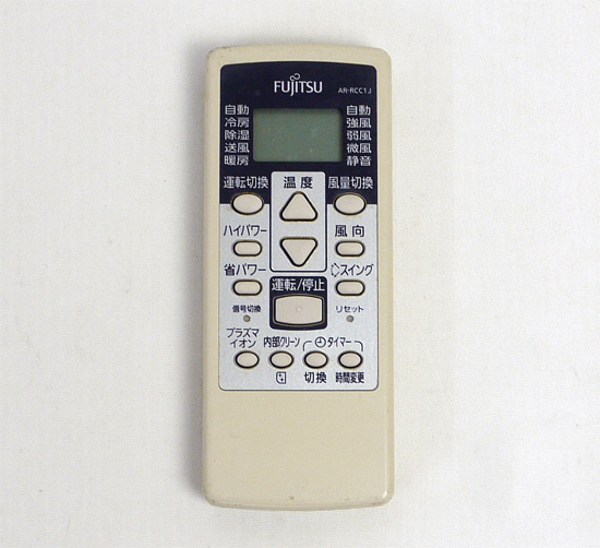 【中古】FUJITSU　エアコンリモコン AR-RCC1J