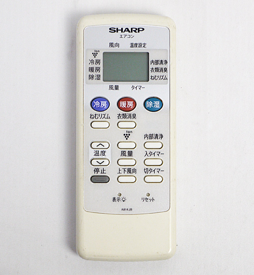 【中古】SHARP　エアコンリモコン A814JB(2056380796)