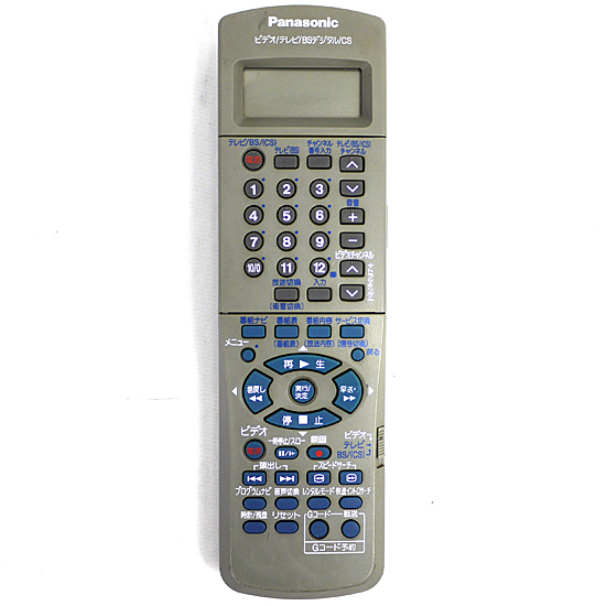 【中古】Panasonic　ビデオリモコン　EUR7901KC0
