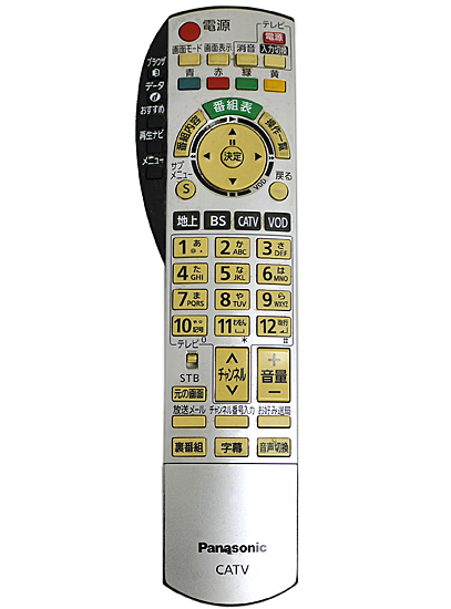 【中古】Panasonic　CATVリモコン N2QAYB000373