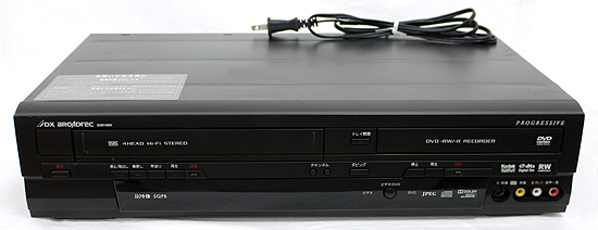 【中古】地デジチューナー内蔵ビデオ一体型DVDレコーダ　DXR150V　リモコン付き
